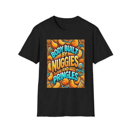 Foodie T-Shirt - Body built by Nuggies and Pringles