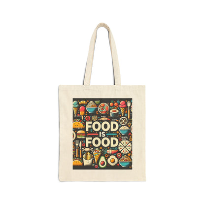 Food is Food Cotton Tote Bag